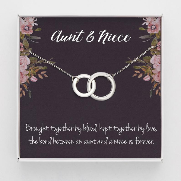 Aunt Niece Shareable Necklace Set, Rose Gold Heart Cutout Charm, Birthday  Gift for New Aunt From Niece, Baptism Matching Mothers Day Gift - Etsy